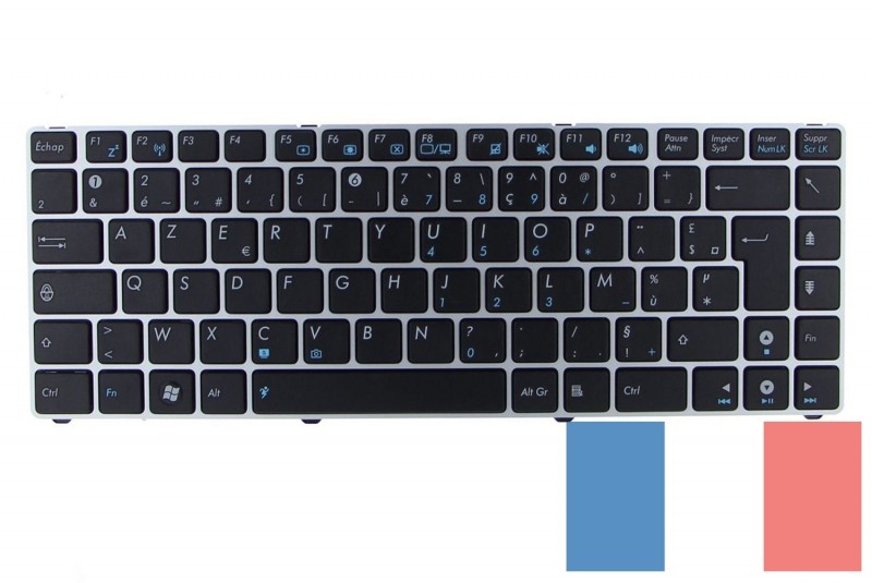 Clavier gris Asus - 04GNX62KFR00-2 Clavier gris AZERTY Asus