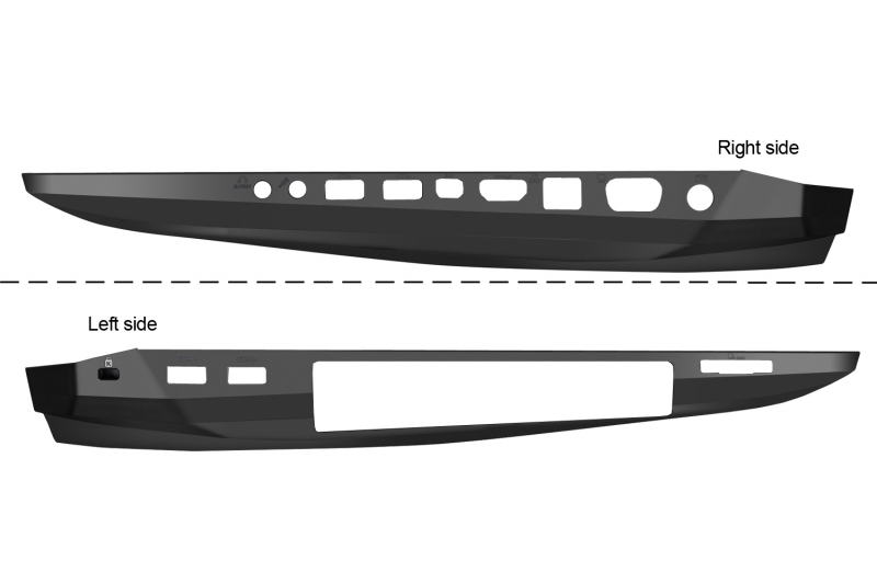 Bottom case noir 17