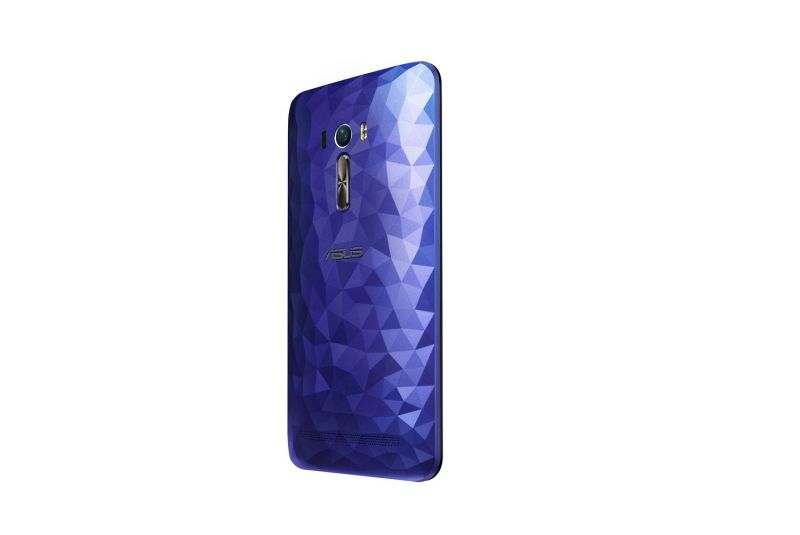 Coque arrière bleue Illusion Polygone ZenFone Selfie