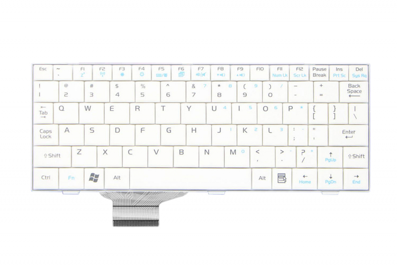 Clavier blanc QWERTY américain Asus