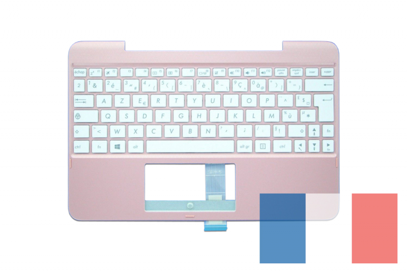 Clavier français doré rose Asus