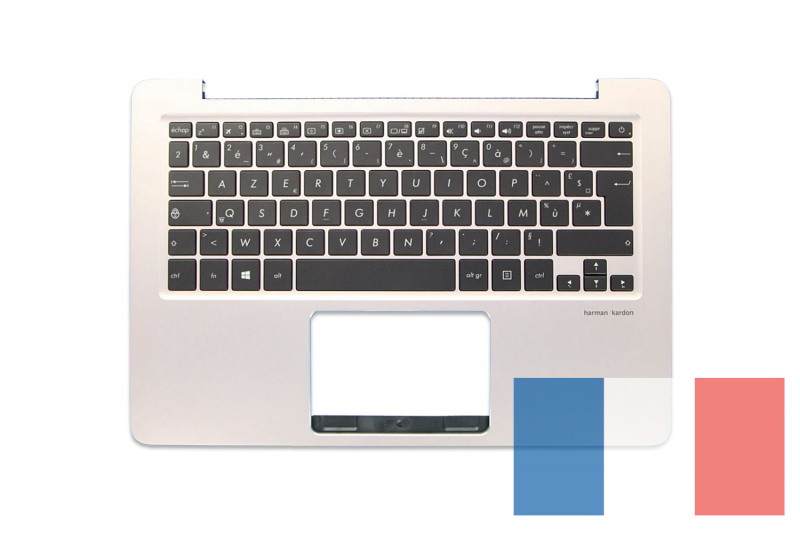 Clavier français doré rose Asus