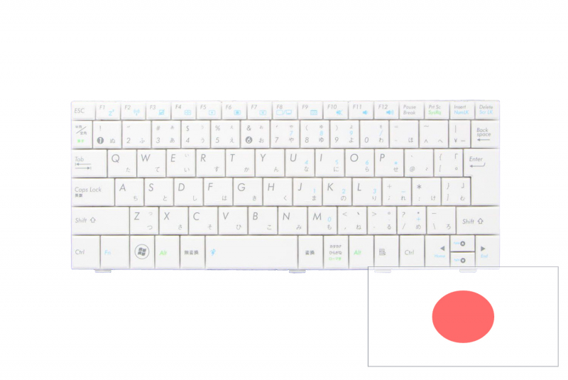 Clavier AZERTY blanc japonais Asus
