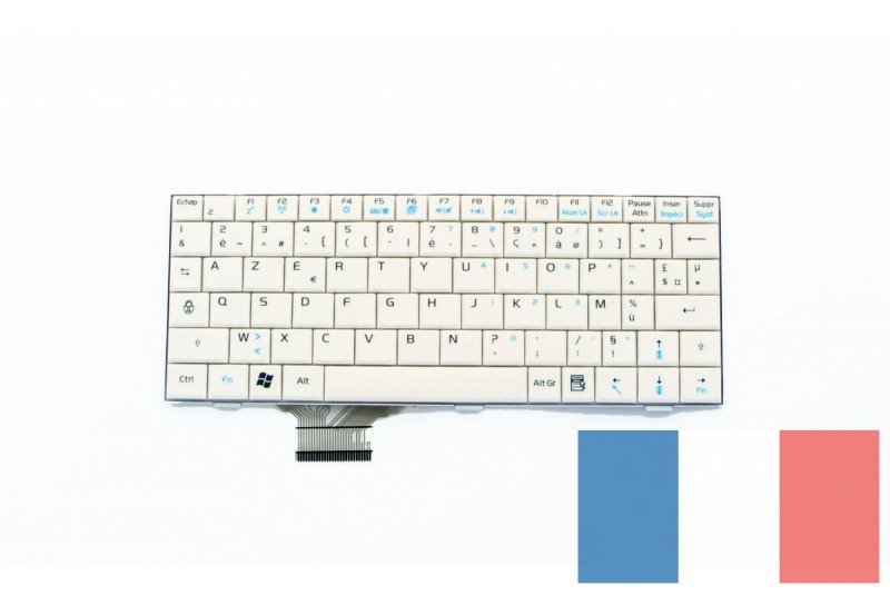 Clavier AZERTY blanc Asus