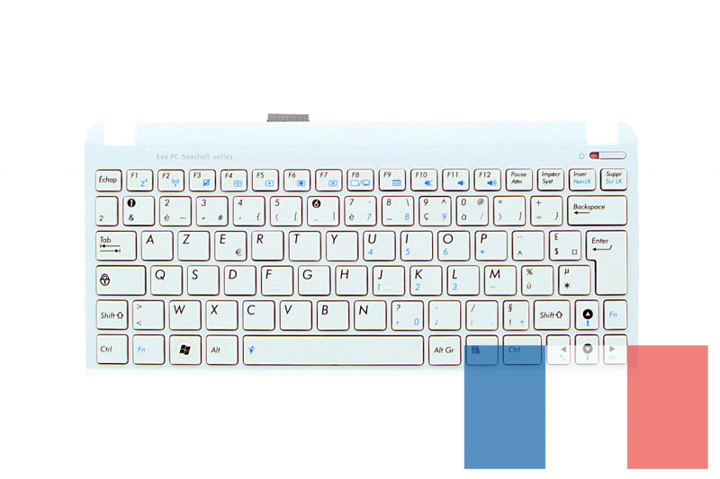Clavier AZERTY blanc Asus