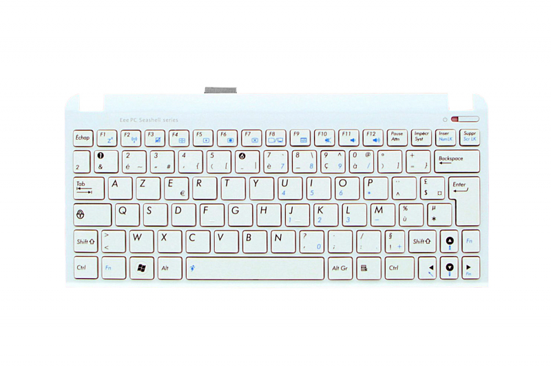 Clavier AZERTY blanc Asus