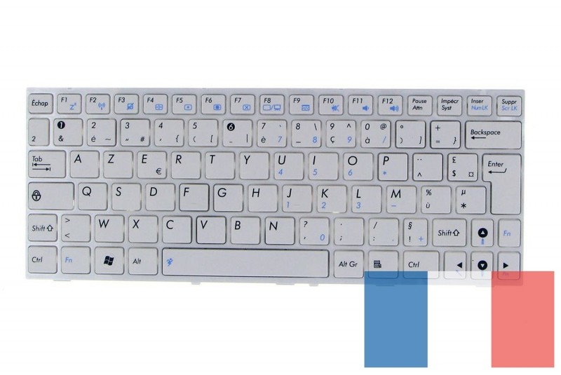 Clavier AZERTY blanc Asus