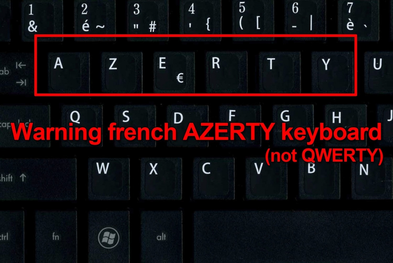 Clavier AZERTY blanc Asus
