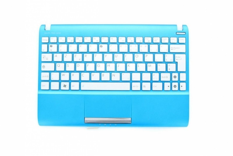 Clavier AZERTY bleu turquois