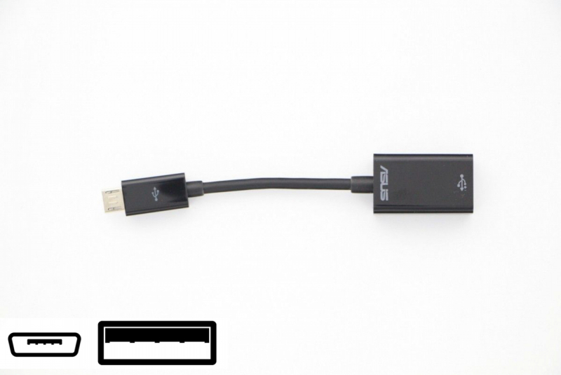 Adaptateur noir USB A vers micro USB B Asus Adaptateur noir USB A vers micro USB B Asus