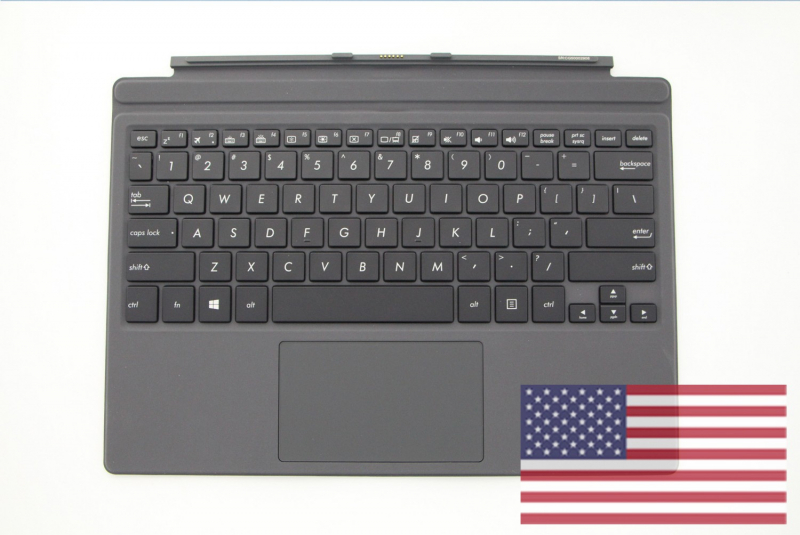 Clavier noir avec support de protection gris Asus