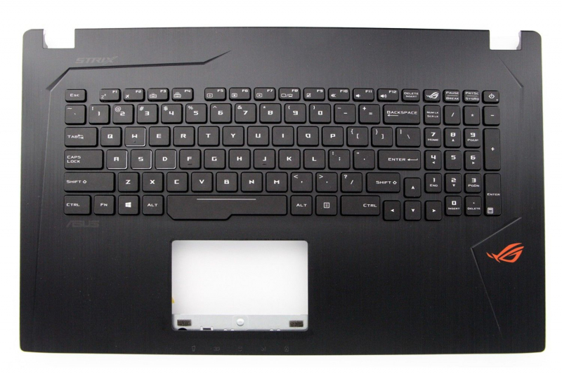 Clavier noir rétroéclairé QWERTY américain Asus Gaming