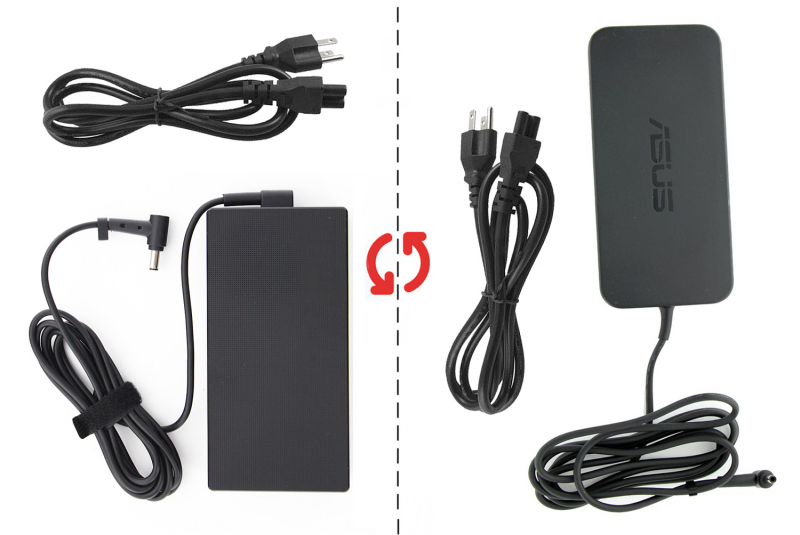 Chargeur 120W Asus américain Adaptateur secteur Asus 120 W pour ordinateurs portables - Vue latérale