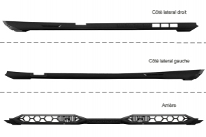 Bottom Case noir 15 pouces Asus TUF Gaming - 90NR03L1-R7D020