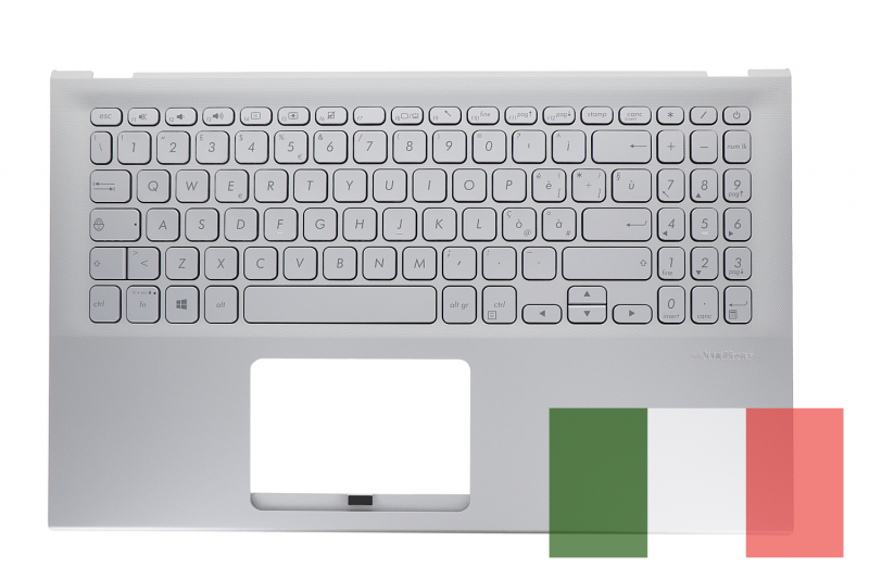 Clavier italien argenté Asus VivoBook 15 QWERTY