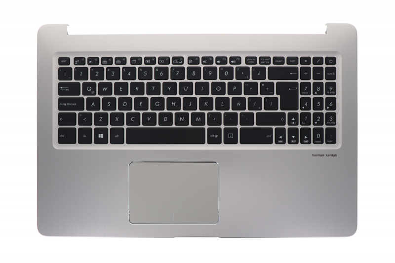 Clavier doré rétroéclairé latino Asus