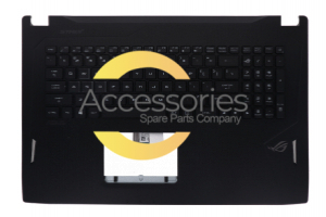 Clavier noir rétroéclairé ROG Strix de PC portable Asus