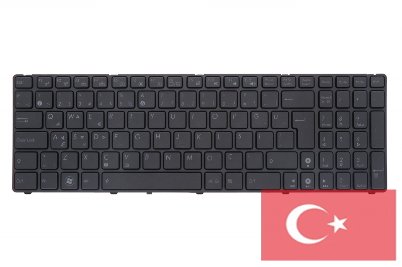 Clavier gris rétroéclairé Turc Asus