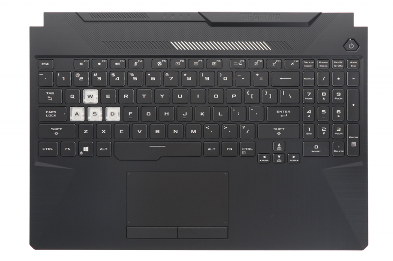 Clavier noir rétroéclairé US Asus TUF Gaming