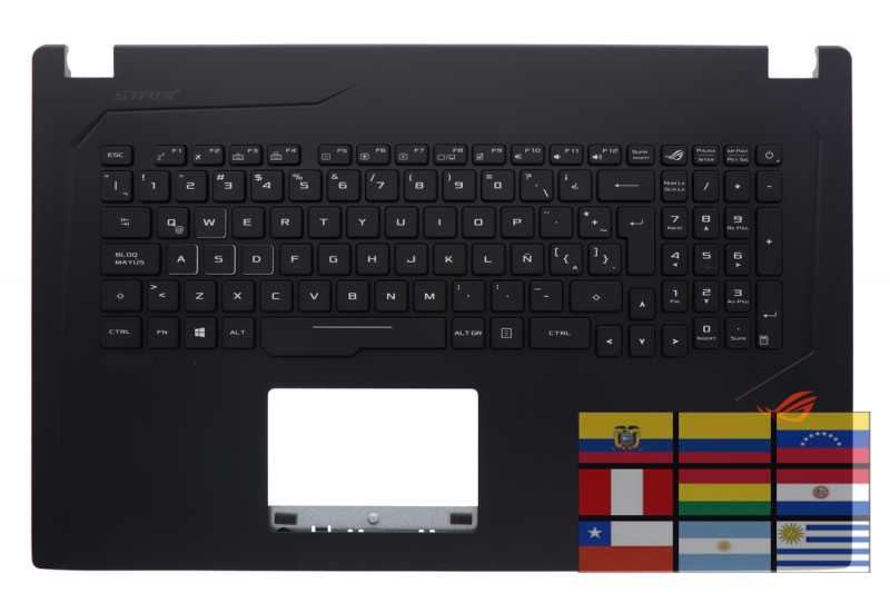 Clavier latino américain noir rétroéclairé Asus TUF