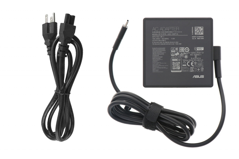 Chargeur 100W Asus Adaptateur Secteur 100W Officiel pour Ordinateur Portable Asus ROG - Embout USB Type C