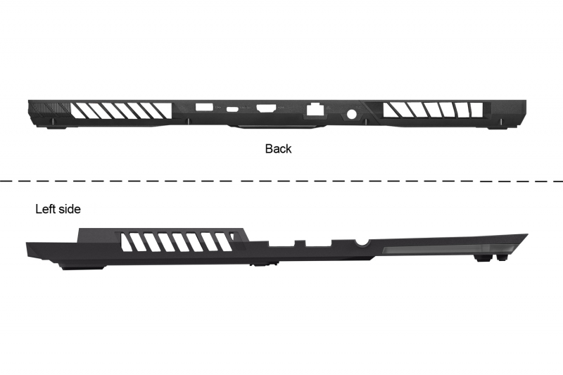 Bottom Case gris 15 pouces Asus ROG Strix - 90NR0572-R7D010