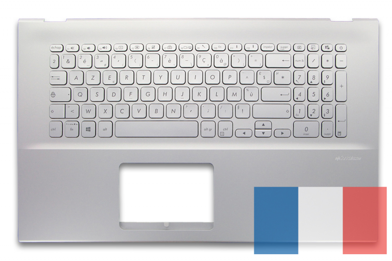 Clavier argenté rétroéclairé Asus VivoBook