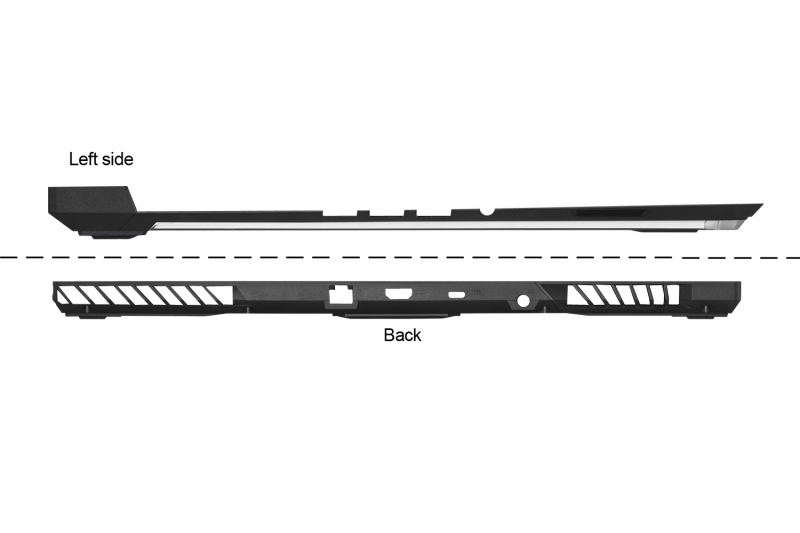 Bottom Case noir 17 pouces Asus - 90NR03C1-R7D010