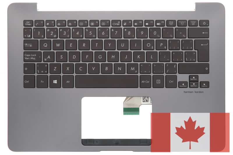 Clavier canadien rétroéclairé Asus ZenBook gris