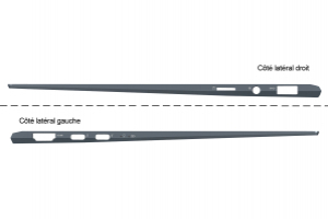 Clavier gris rétroclairé ZenBook Asus