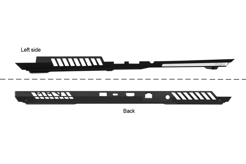 Bottom Case gris 17 pouces Asus - 90NR05C2-R7D000