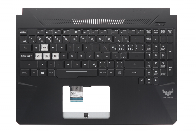 Clavier Asus TUF Gaming noir QWERTY canadien