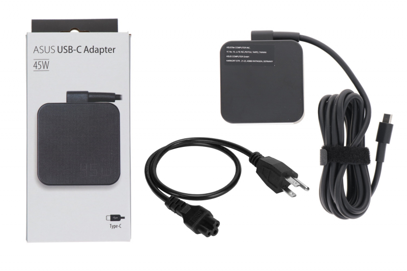 Chargeur 45W Type C Asus (boite) Chargeur 45W avec connecteur USB Type-C pour Asus laptop.