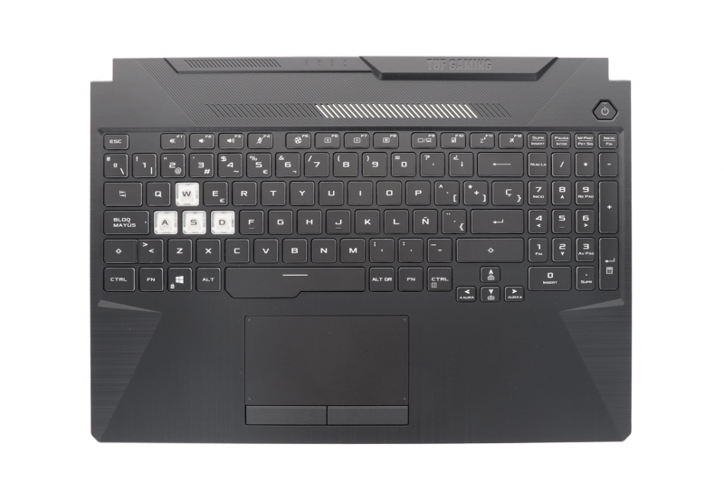 Clavier Asus TUF Gaming Rétroéclairé Espagnol Noir