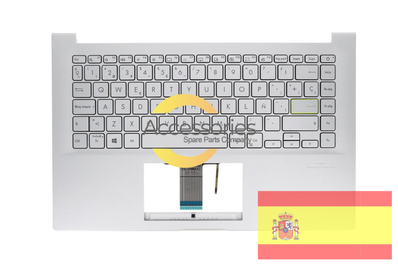 Clavier argenté espagnol Asus