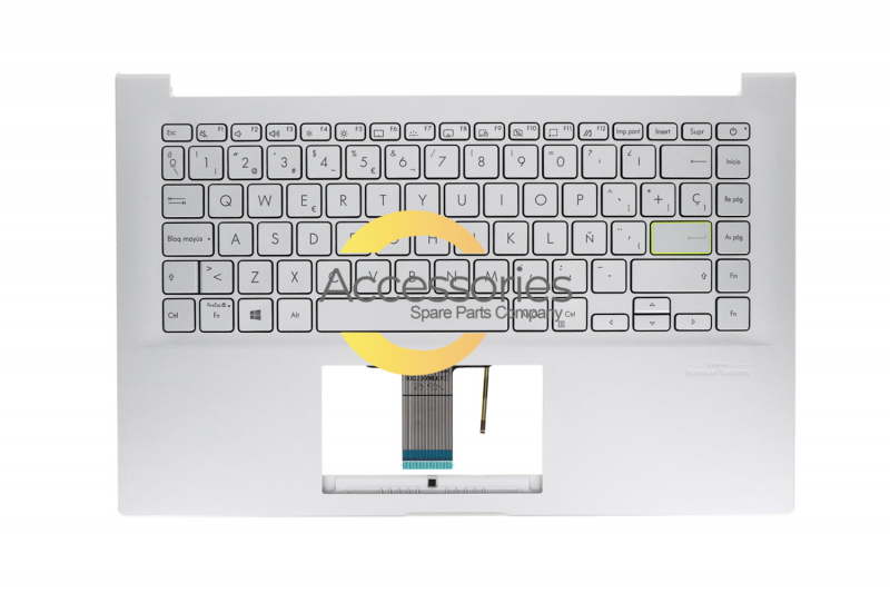 Clavier argenté espagnol Asus