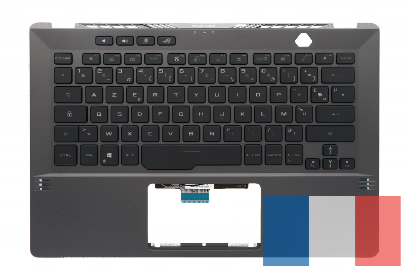 Clavier gris rétroéclairé ROG Zephyrus Asus - Modèle Officiel