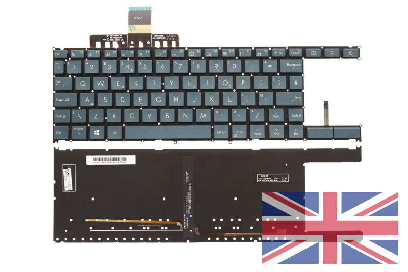 Clavier anglais QWERTY rétroéclairé ZenBook Asus