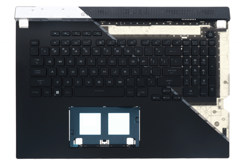 Clavier noir avec rétroéclairage américain Asus ROG Strix Scar 17