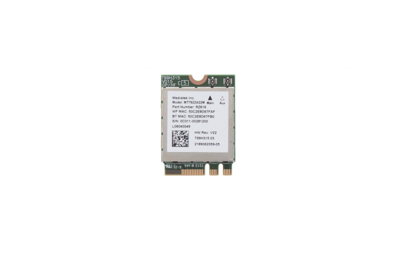 Carte WIFI et Bluetooth Asus - MT7922A22M