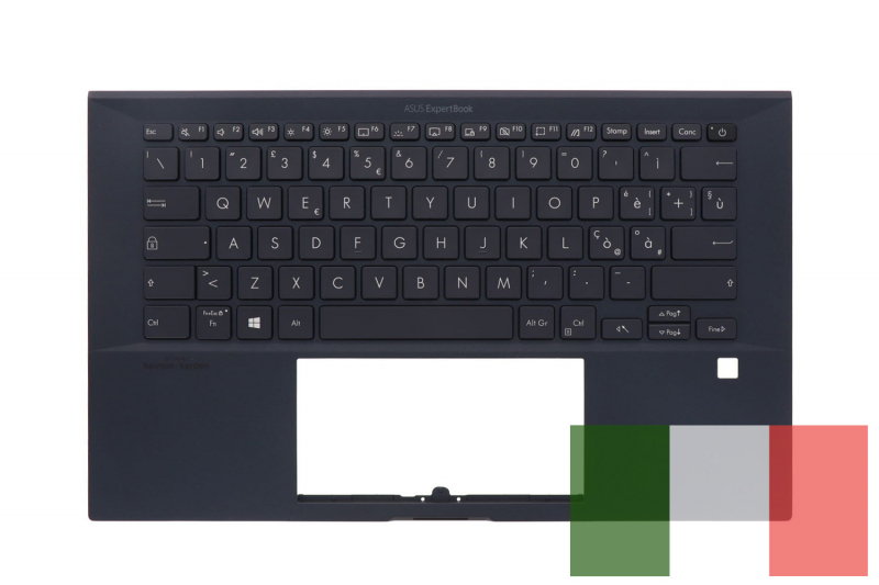 Clavier noir rétroéclairé italien Asus ExpertBook B9 