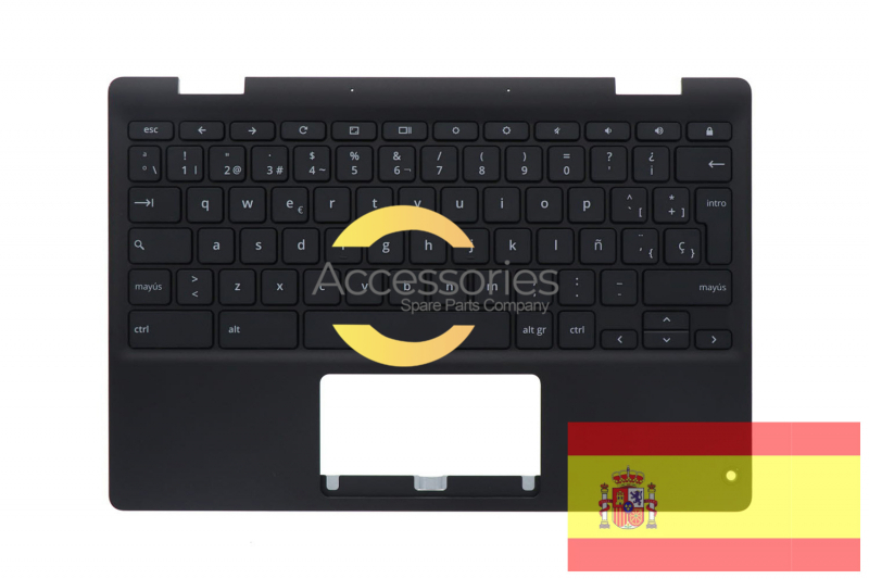 Clavier noir espagnol ChromeBook Asus