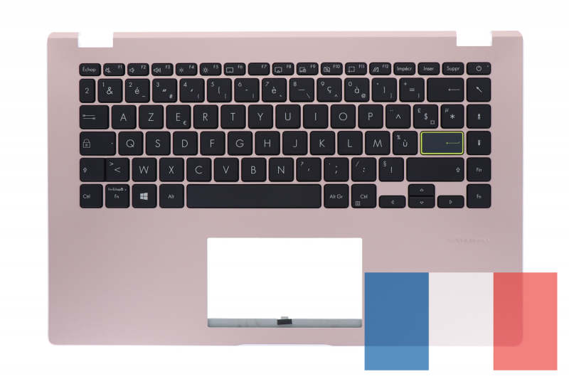 Clavier rose doré Asus