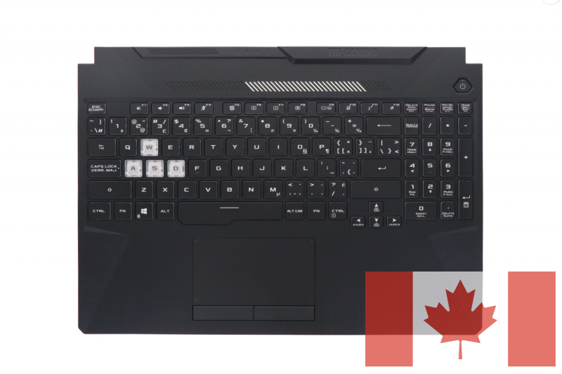 Clavier Asus série TUF Gaming rétroéclairé canadien