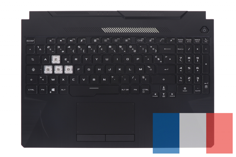 Clavier noir rétroéclairé série Asus TUF Gaming