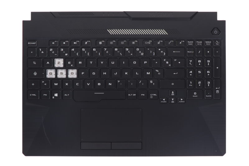 Clavier noir rétroéclairé série Asus TUF Gaming