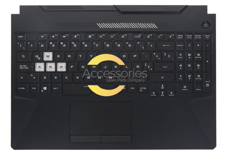 Clavier noir rétroéclairé latino TUF Gaming Asus