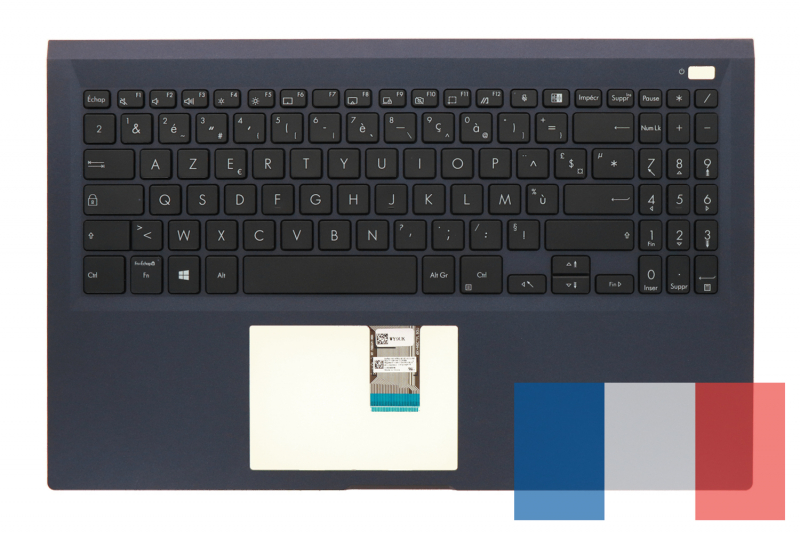 Clavier noir français - Asus ExpertBook B1