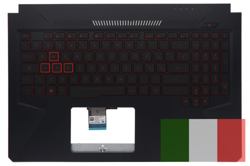 Clavier Asus TUF Gaming italien rétroéclairé noir
