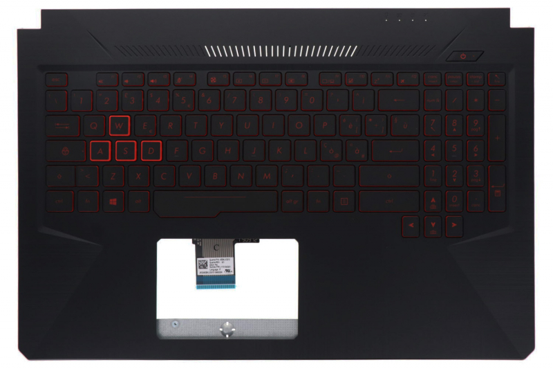 Clavier Asus TUF Gaming italien rétroéclairé noir